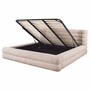 Casa Padrino Luxus Doppelbett Naturfarben 180 x 210 cm - Schlafzimmer M�bel