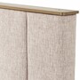 Casa Padrino Luxus Doppelbett Naturfarben / Messing / Schwarzgrau 180 x 210 cm - Schlafzimmer M�bel