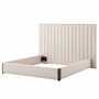 Casa Padrino Luxus Doppelbett Naturfarben / Messing / Schwarzgrau 180 x 210 cm - Schlafzimmer M�bel