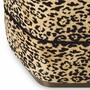 Casa Padrino Luxus Hocker Leopard / Bronze H. 54 cm - Luxus Hotel M�bel