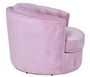 Casa Padrino Luxus Drehsessel Rosa 90 x 86 x H. 71 cm - Samt Sessel - Wohnzimmer Sessel - Wohnzimmer M�bel