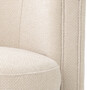 Casa Padrino Luxus Drehsessel Beige / Matt Gold 80 x 73 x H. 71,5 cm - Gepolsteter Wohnzimmer Sessel - Luxus Wohnzimmer M�bel