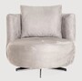 Casa Padrino Luxus Drehsessel Grau 85 x 80 x H. 75 cm