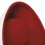 Casa Padrino Luxus Drehsessel Wei� / Rot H. 133 cm - Luxus M�bel
