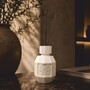 Casa Padrino Luxus Duftdiffusor Wei� - Handgefertigter Duftspender in Marmoroptik - Luxus Deko Accessoires