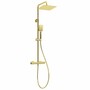 Casa Padrino Luxus Duschgarnitur mit �berkopfbrause und Handbrause Gold H. 85-122,5 cm