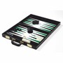 Casa Padrino Luxus Echtleder Backgammon Aktenkoffer Schwarz - Luxus Accessoires