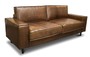 Casa Padrino Luxus Echtleder Lounge Sofa Vintage Leder Braun - Luxus Wohnzimmer Couch M�bel B�ffelleder