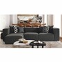 Casa Padrino Luxus Ecksofa Grau / Schwarz 315 cm - Wohnzimmer & Hotel M�bel