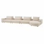 Casa Padrino Luxus Ecksofa Beige / Schwarz 388 x 360 cm - Modulares Wohnzimmer Sofa - Luxus M�bel
