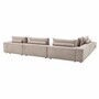 Casa Padrino Luxus Ecksofa Greige / Schwarz 388 x 360 cm - Modulares Wohnzimmer Sofa - Luxus Mbel