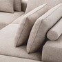Casa Padrino Luxus Ecksofa Greige / Schwarz 388 x 360 cm - Modulares Wohnzimmer Sofa - Luxus Mbel