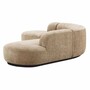 Casa Padrino Luxus Ecksofa Sandfarben / Schwarz 300 x 257 x H. 70 cm - Wohnzimmer & Hotel M�bel