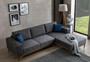 Casa Padrino Luxus Ecksofa Grau / Braun 265 x 180 x H. 70 cm - Elegantes Wohnzimmer Sofa - Luxus M�bel