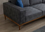 Casa Padrino Luxus Ecksofa Grau / Braun 265 x 180 x H. 70 cm - Elegantes Wohnzimmer Sofa - Luxus M�bel