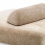 Casa Padrino Luxus Sofa Sandfarben / Schwarz - Modulares 2-Teiliges Wohnzimmer Sofa