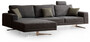 Casa Padrino Luxus Ecksofa Grau / Silber 310 x 180 x H. 70 cm - Wohnzimmer Sofa - Wohnzimmer M�bel - Luxus M�bel - Luxus Einrichtung