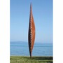 Casa Padrino Luxus Garten Deko Stahl Skulptur Rost H. 400 cm - Garten Skulpturen