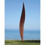 Casa Padrino Luxus Garten Deko Stahl Skulptur Rost H. 400 cm - Garten Skulpturen