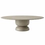 Casa Padrino Luxus Eichenholz Esstisch Grau 244 x 125 cm - Ovaler Massivholz K�chentisch - Esszimmer M�bel
