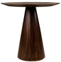 Casa Padrino Luxus Esstisch Dunkelbraun  80 x H. 76 cm - Runder Massivholz K�chentisch - Esszimmer M�bel - K�chen M�bel - Luxus M�bel - Luxus Einrichtung