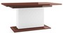 Casa Padrino Luxus Esstisch Hochglanz Braun / Wei� 160-210 x 90 x H. 77 cm - Moderner Ausziehbarer K�chentisch 