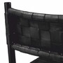 Casa Padrino Luxus Leder Esszimmer Stuhl mit Armlehnen Schwarz H. 85 cm - Luxus M�bel