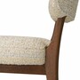 Casa Padrino Luxus Esszimmer Stuhl Beige / Dunkelbraun H. 77,5 cm - Esszimmer M�bel