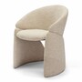 Casa Padrino Luxus Esszimmer Stuhl mit Armlehnen Creme H. 80 cm - Restaurant M�bel - Hotel M�bel - Esszimmer M�bel 