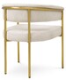 Casa Padrino Luxus Esszimmer Stuhl mit Armlehnen Cremewei� / Messing - Esszimmer M�bel
