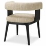 Casa Padrino Luxus Esszimmer Stuhl mit Armlehnen Creme / Schwarz H. 73 cm - Hotel M�bel - Restaurant M�bel - Esszimmer M�bel - Luxus M�bel