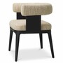 Casa Padrino Luxus Esszimmer Stuhl mit Armlehnen Creme / Schwarz H. 73 cm - Hotel M�bel - Restaurant M�bel - Esszimmer M�bel - Luxus M�bel