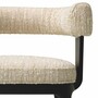 Casa Padrino Luxus Esszimmer Stuhl mit Armlehnen Creme / Schwarz H. 73 cm - Hotel M�bel - Restaurant M�bel - Esszimmer M�bel - Luxus M�bel