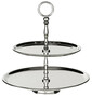 Casa Padrino Luxus Etagere Silber  26 x H. 28 cm - Runde Kuchen & Keks Etagere - Gastronomie Accessoires - Restaurant Accessoires - Hotel Accessoires - Luxus Accessoires 