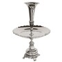 Casa Padrino Luxus Etagere Silber  29 x H. 45 cm - Obstschale mit Vasenaufsatz 