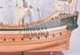 Casa Padrino Luxus Flaggschiff Batavia Naturfarben / Gr�n / Mehrfarbig 94 x 26,7 x H. 74,3 cm - Handgefertigtes Deko Schiff - Holzschiff - Segelschiff - Kriegsschiff - Luxus Deko Accessoires