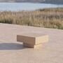 Casa Padrino Luxus Garten Beistelltisch Matt Beige 50 cm - Hotel & Garten M�bel 