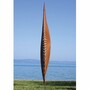 Casa Padrino Luxus Garten Deko Stahl Skulptur Rost H. 300 cm - Garten Skulpturen