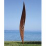 Casa Padrino Luxus Garten Deko Stahl Skulptur Rost H. 300 cm - Garten Skulpturen