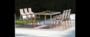 Casa Padrino Luxus Garten Essgruppe Beige 7-teilig 90 x H. 75 cm - Wetterfest und hochwertig verarbeitet - Moderne Garten M�bel - Luxus Qualit�t 