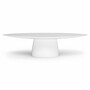 Casa Padrino Luxus Garten Esstisch Matt Wei� 300 x 130 x H. 75 cm