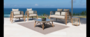 Casa Padrino Luxus Garten Lounge Set Beige 4-teilig 210 x 75 x H. 90 cm - Wetterfest und hochwertig verarbeitet - Moderne Garten M�bel - Luxus Qualit�t 