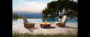 Casa Padrino Luxus Garten Stuhl Set Sandfarben 3-teilig 90 x 95 x H. 90 cm - Wetterfest und hochwertig verarbeitet - Moderne Garten M�bel - Luxus Qualit�t 