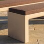 Casa Padrino Luxus Gartenbank Braun / Matt Beige 180 cm - Outdoor Garten Sitzbank