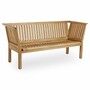Casa Padrino Luxus Teakholz Gartenbank Braun 180 cm - Teakholz Garten M�bel