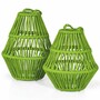 Casa Padrino Luxus Gartenlaternen Set Gr�n - Garten & Terrassen Deko Accessoires