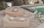 Casa Padrino Luxus Gartenliege / Poolliege Beige  180 cm