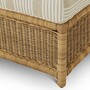 Casa Padrino Luxus Kunstrattan Gartenliege Beige / Wei� / Naturfarben 168 cm - Luxus Hotel & Garten M�bel - Luxus Qualit�t