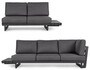 Casa Padrino Luxus Garten Ecksofa Anthrazit H. 80 cm - Modulares Garten Sofa - Terrassen Sofa - Garten M�bel - Terrassen M�bel - Outdoor M�bel - Hotel M�bel - Luxus M�bel