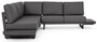 Casa Padrino Luxus Garten Ecksofa Anthrazit H. 80 cm - Modulares Garten Sofa - Terrassen Sofa - Garten M�bel - Terrassen M�bel - Outdoor M�bel - Hotel M�bel - Luxus M�bel